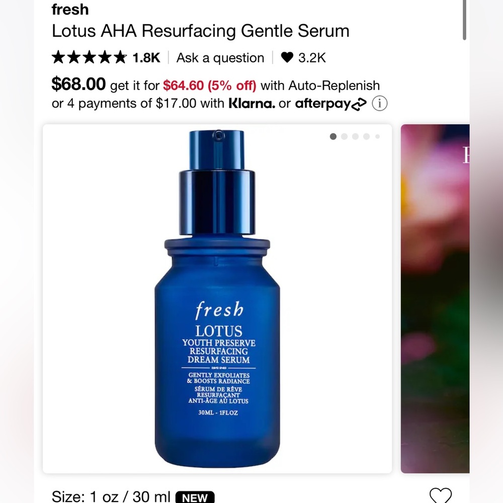 Fresh Lotus Youth Preserve Serum